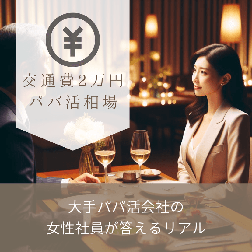 顔合わせ2万円は相場？大手パパ活会社の女性社員が答えるリアル